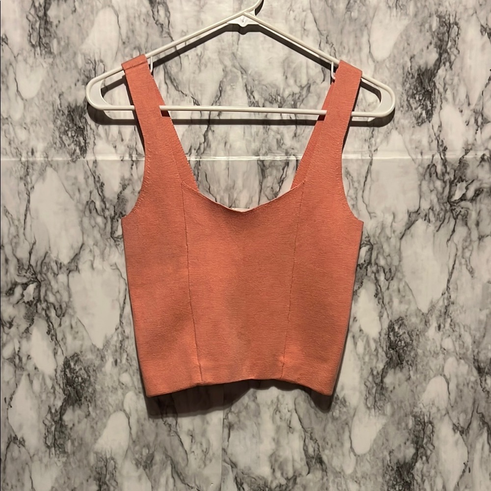 Abercrombie and Fitch Peach Bodycon Tank Top